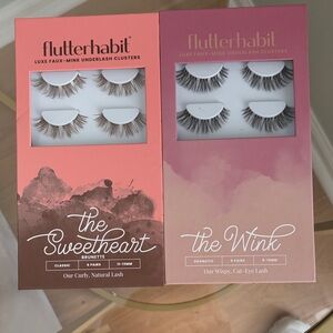 Flutterhabit Brunette Sweetheart and The Wink Lash Clusters - 9 pairs lashes